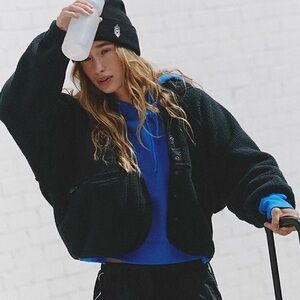 Free people hit the slopes fleece jacket
